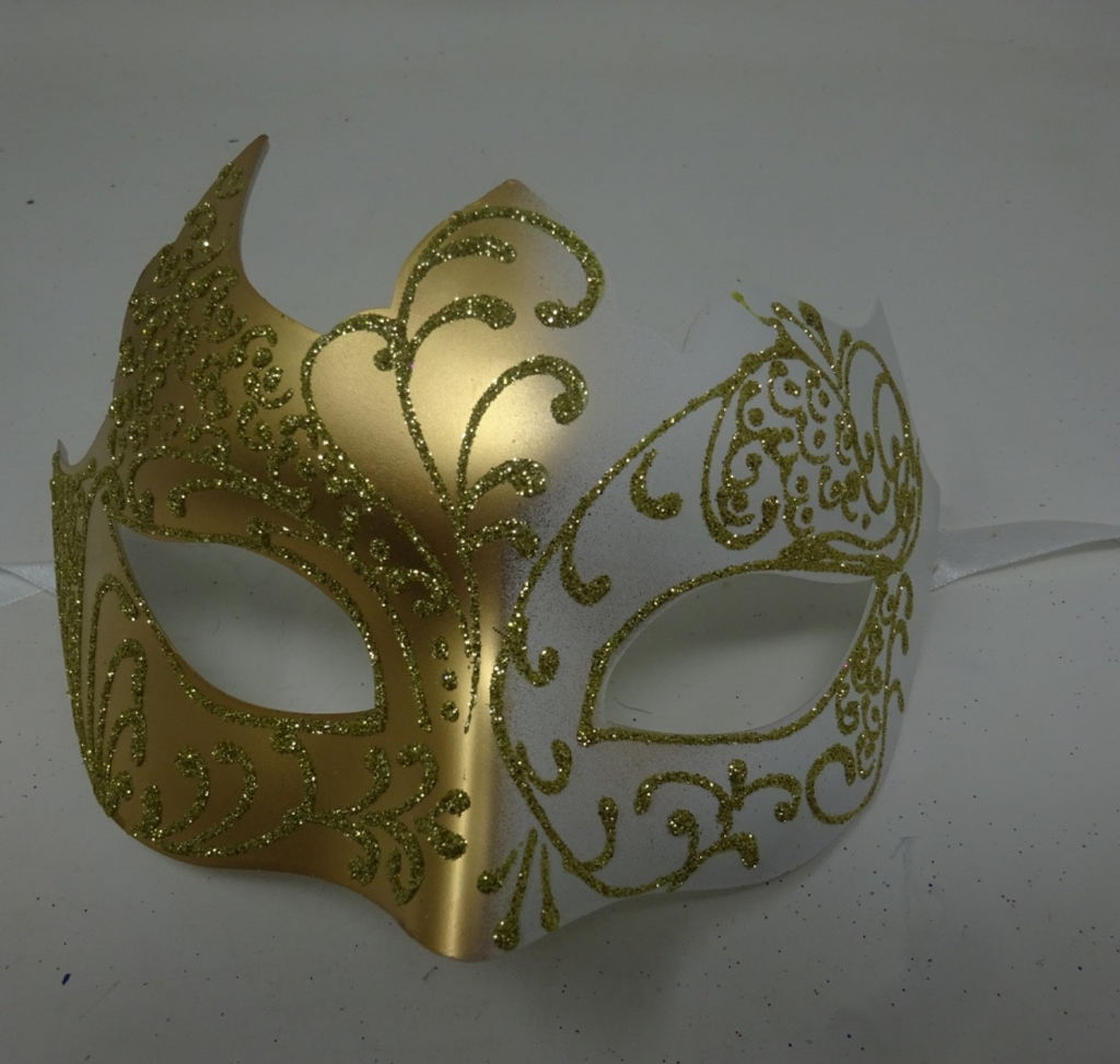 STYLISH IVORY GOLD GOTHIC VENETIAN MASQUERADE CARNIVAL PARTY BALL PROM EYE MASK