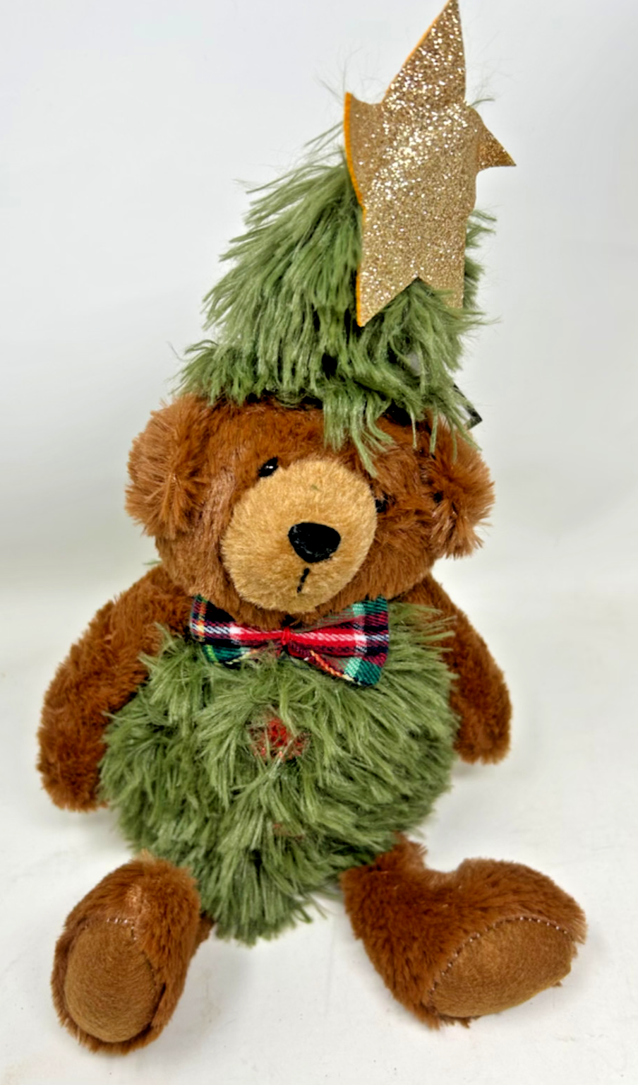 Choice 2 Designs Standing or Sitting Teddy Bear with a Gold Star Plush Supersoft