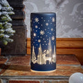 Sapphire Blue LED Light Up Christmas Reindeer Winter Forest Decoration on Timer