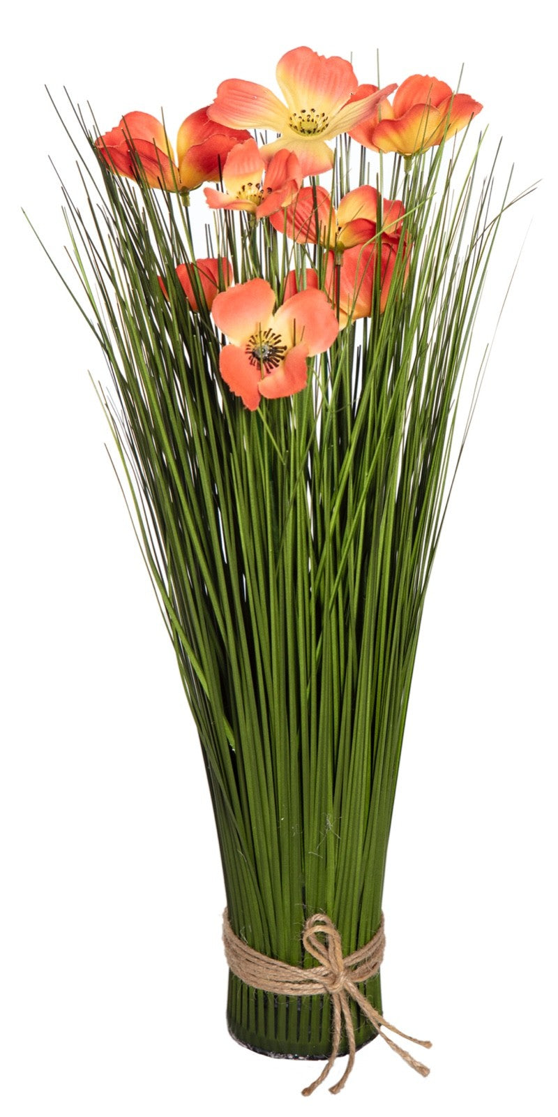 Choice 3 Colours Artificial Faux Flowers 48cm Tal Bunch Bundle Grass Hessian Tie