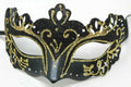 GOLD & BLACK RIALTO VENETIAN MASQUERADE PARTY CARNIVAL EYE PROM BALL  FACE MASK