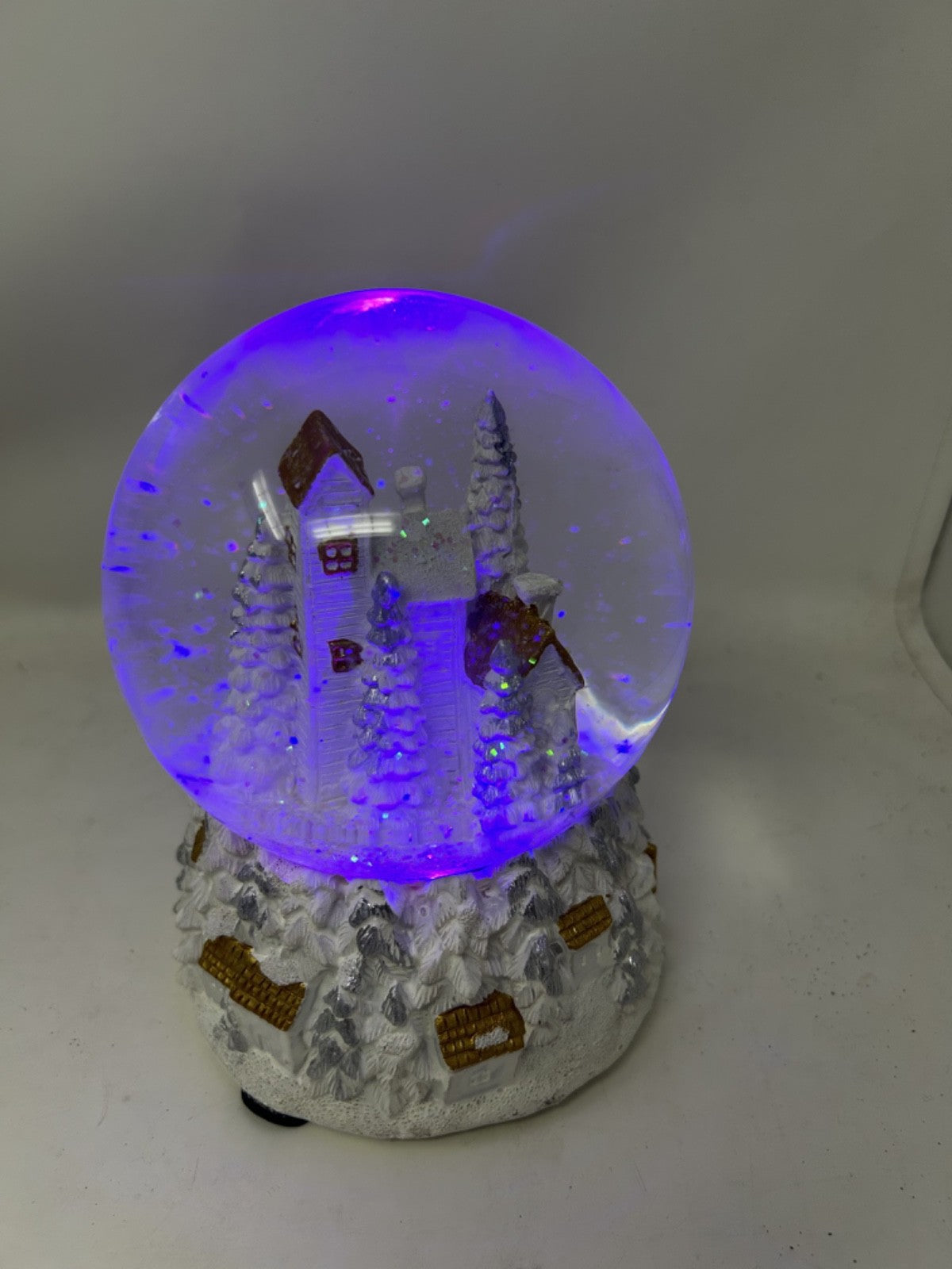 Musical Christmas Village Snow Globe