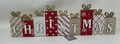 Festive Christmas Gift Present Wooden Sign Plaque Table Top Decoration 40cm Wide