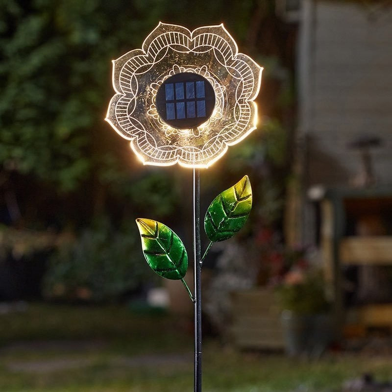 BloomLine Flower Solar Powered Stakes Choice Of 3 Stunning Designs Garden Lights