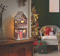 Lge LED Light Up Christmas Glitter Gingerbread Candy Home House 29cm Decoration