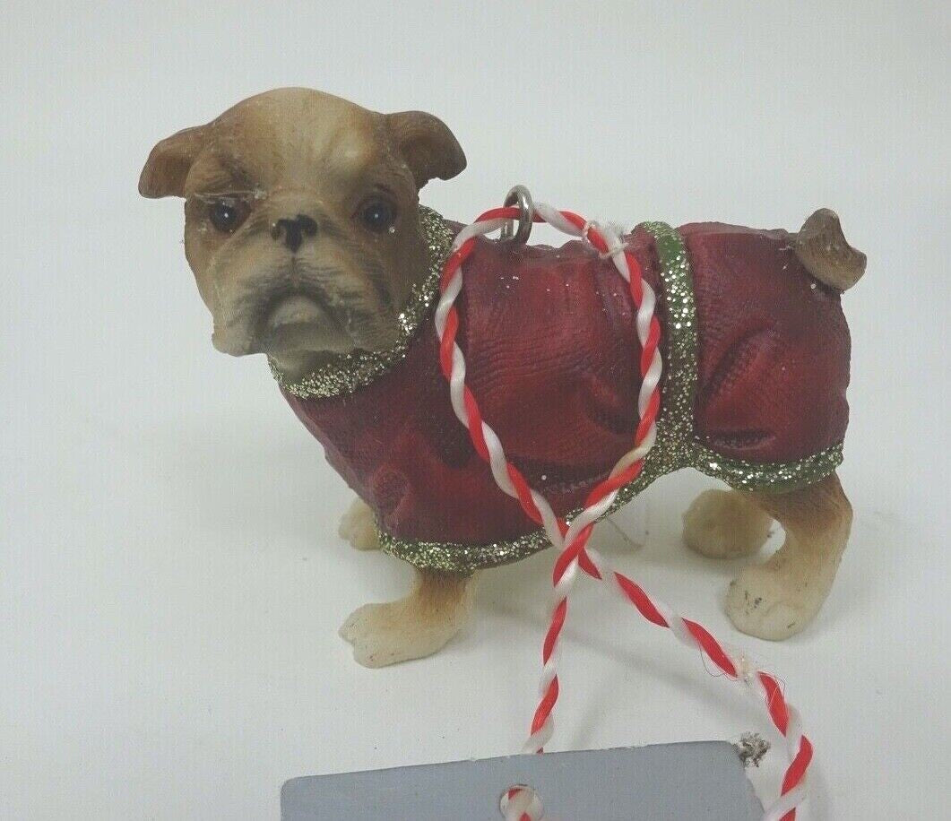 Choice of 4 Dog Hanging Christmas Decoration Chihuahua Beagle Labrador Bulldog