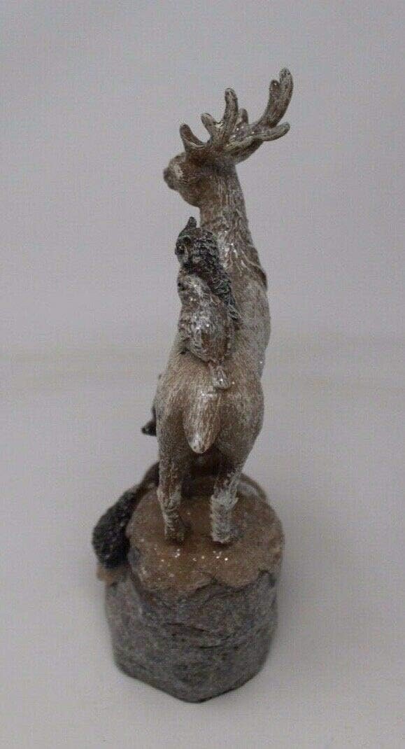 Large Stag Fox Owl Squirrel Robin Hedgehog Woodland Animals Figurine Ornament