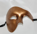 Antique Gold Half Face Phantom Masquerade Mask