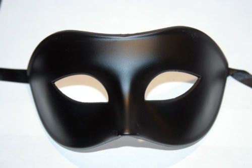 Black Mens Quality Venetian Masquerade Ball Prom Party Eye Mask