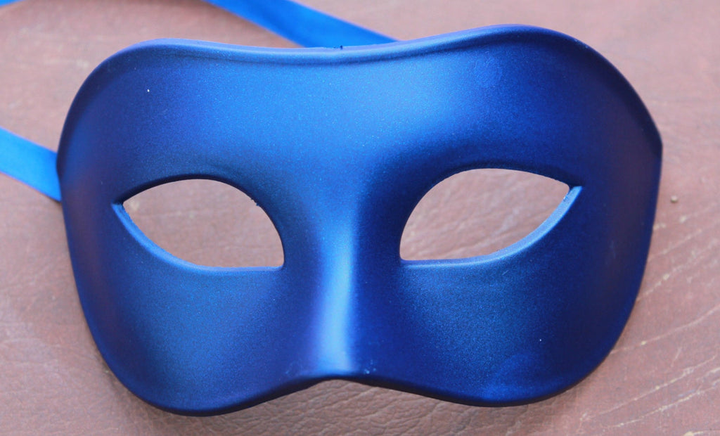 Blue Quality Mens Masquerade Mask