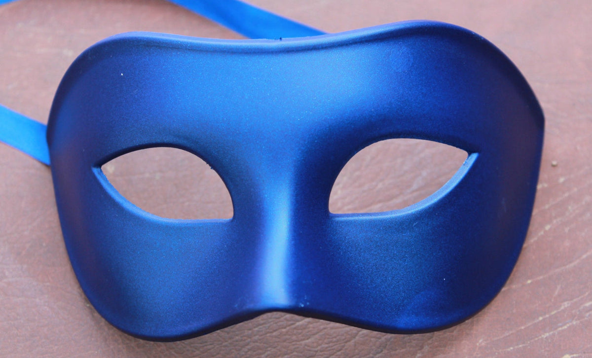 Blue Quality Mens Masquerade Mask