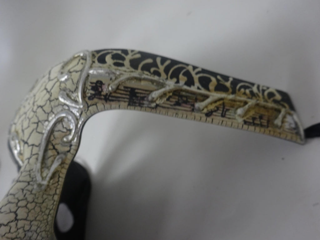 Black and Silver Musical Notes Half Face Phantom of the Opera Masquerade Party Eye Mask