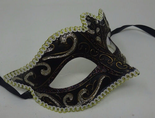 Black Bronze Gold and Silver Venetian Masquerade Party Carnival Ball Prom Eye Mask