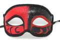 Red and Black Masquerade Mask for Masked Ball