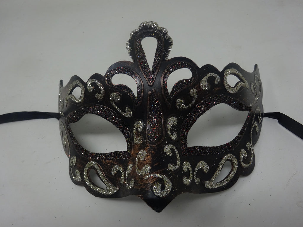 Black, Gold, Bronze and Silver Rialto Masquerade Party Prom Ball Eye Mask