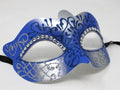 Blue and Silver Diamonte Masquerade Mask