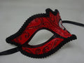 Red and Black Masquerade Mask for Masked Ball