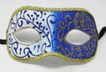 Blue and Gold Ladies Masquerade Mask