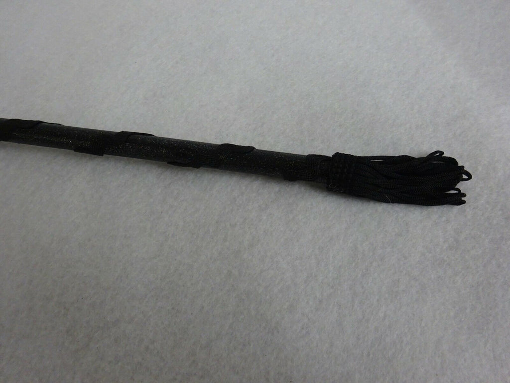 Ladies Stunning Black Bronze and Gold Masquerade Mask Hand Held on a Black Stick