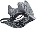 Silver and Black Gothic Style Masquerade Mask