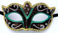 Green, Gold, Bronze and Silver Masquerade Mask