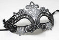 Black and Silver Rialto Masquerade Party Ball Carnival Eye Mask