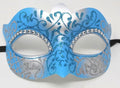 Turquoise and Silver Masquerade Mask