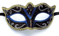 Blue and Gold Masquerade Mask