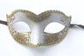 White and Gold Masquerade Mask