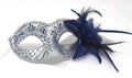 Blue and Silver Masquerade Mask
