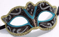 Turquoise, Silver, Bronze and Gold Masquerade Mask
