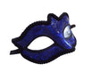 Sparkling Blue and Black Masquerade Ball Party Eye Mask
