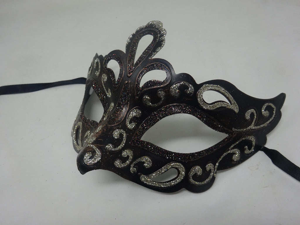 Black, Gold, Bronze and Silver Rialto Masquerade Party Prom Ball Eye Mask
