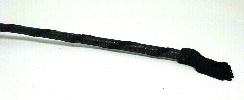 Stunning Black Masquerade Mask on a Black Stick